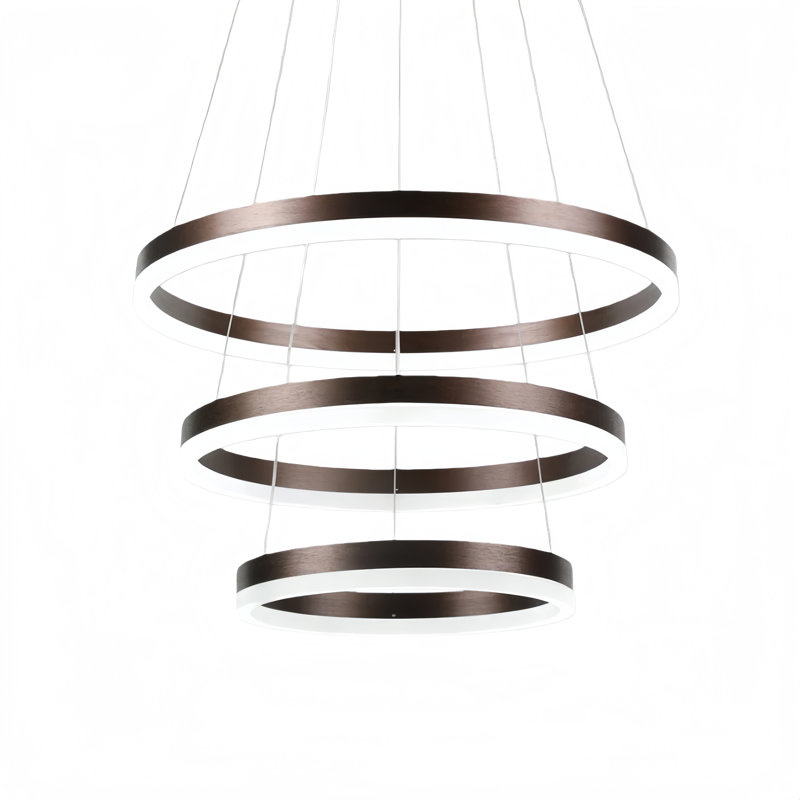 Arlyss 3-Light Integrated LED Chandelier, Brown