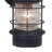 Crownsville 18 in. H 1-Light Textured Black Coastal Outdoor Wall Sconce made of Durable Steel, Clear Ribbed Glass Shade, LED Compatible, Use for Exterior Porch Patio Front Door or Garage-23544048-116180445