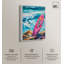 Art mural planche de surf rose sur la plage par Art Remedy-102501027-102501029