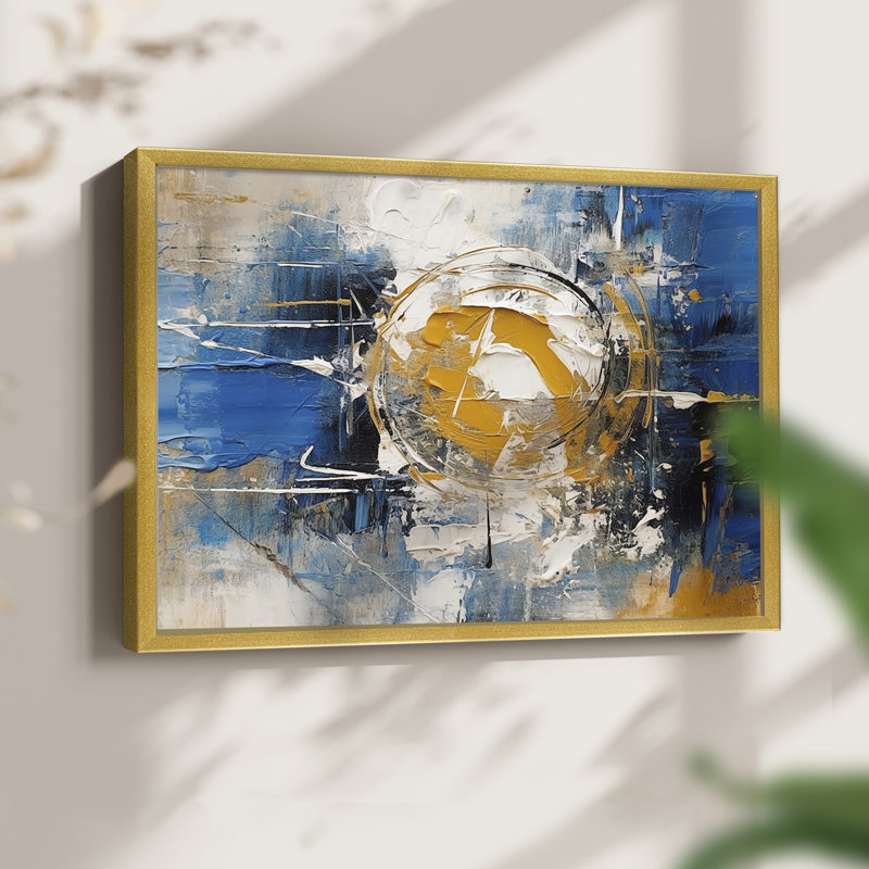 Abstrait, série CXLV, reproduction encadrée, H 22 po x l 28 po