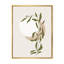 Abstrait soleil et lune avec feuille verte III - Impression sur toile-59537742-59767508