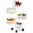 Rotating Storage Rack,3/4/5 Tier Circular Rotating Basket Rack with Wheels