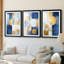ABSTRACT Series Dxxxi - Impression encadrée sur mesure de qualité supérieure - 3 pièces-1362999218