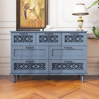 Revella 7 Drawer Cabinet, American Furniture, Suitable for Bedroom, Living Room, Study by Winston Porter