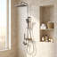 Wall-Mount Bathroom Piano-Key Panel Shower System Set