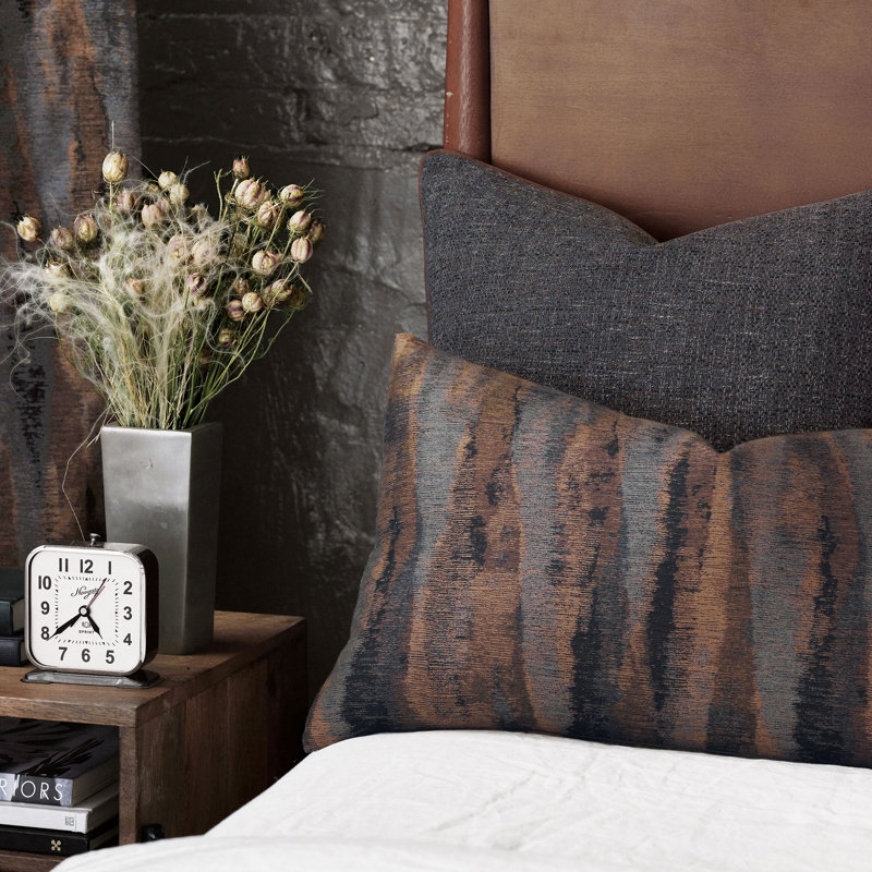 Housse et insert de coussin décoratif carré tissé Rocco