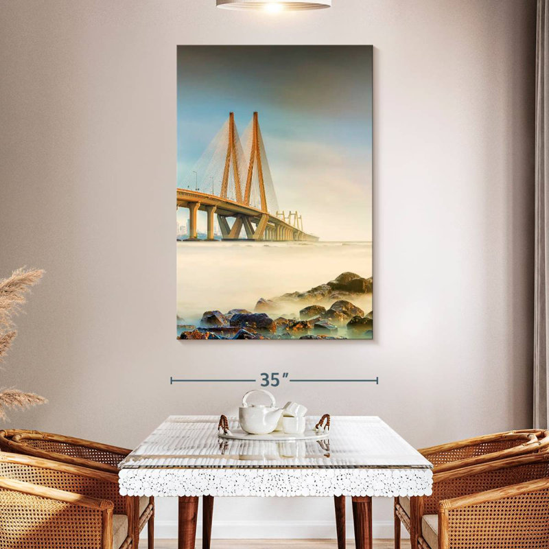 Lilie Hazy Bandra Worli Sea Link, H 51 po x l 34 po