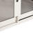 White Dog Kennel With Metal Latch And Adjustable Partition, Look Crate Sliding Door Removable Partition For Comfort,