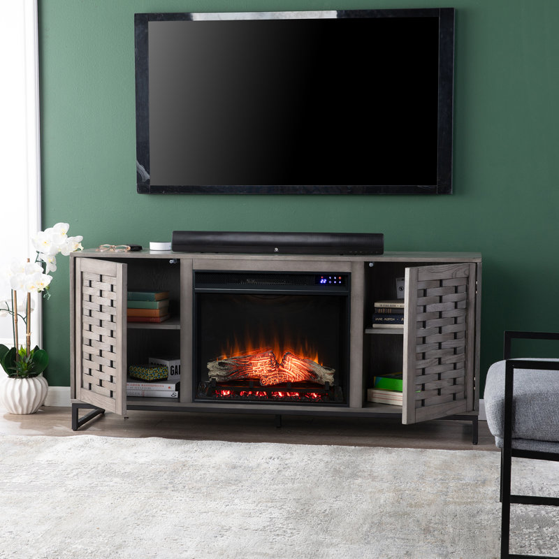 Ayria TV Stand for TVs up to 55" with Fireplace Included