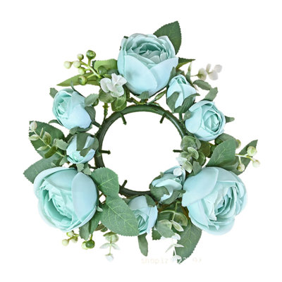 Couronne de 4 petites bougies roses