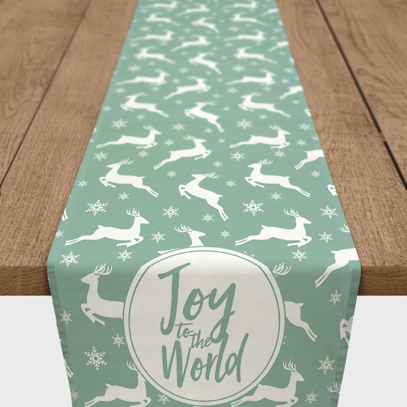 Chemin de table géométrique en coton 100% Yosemite, L 72 po x l 16 po