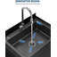 GarveeLife Stainless Steel Utility Sink,25.7" × 20.7" × 39.5 Freestanding Sink with Cold and Hot Water Faucet for Garage, Kitchen, Bathroom & Basement | Includes Drain Kit & Hoses-123273001