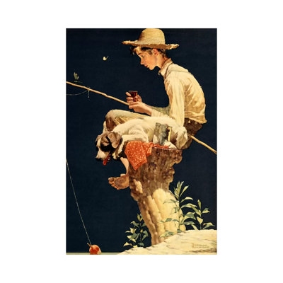 «Boy Fishing» par Rihamna, reproduction sur toile