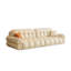Coussin beige modulaire en similicuir-225020685