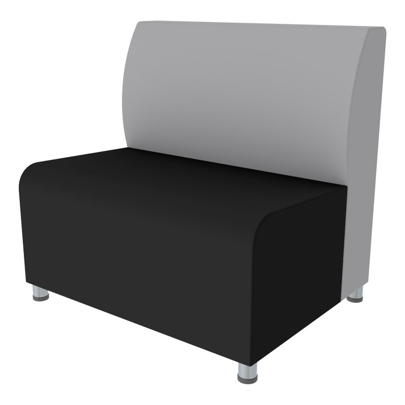 Fauteuil d'appoint rembourré Pro Series, Noir / gris