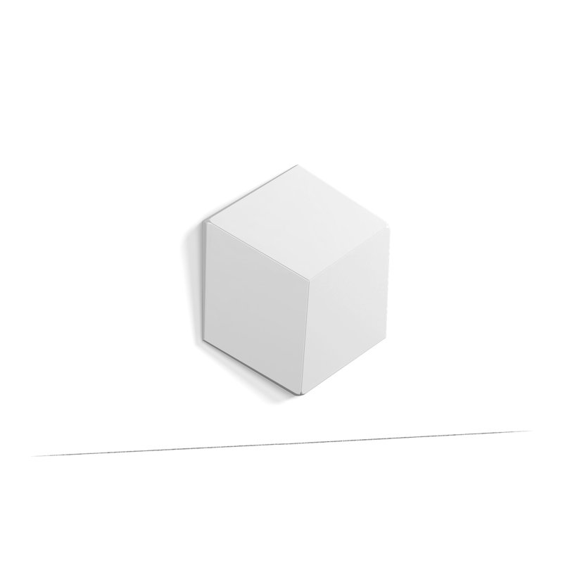 Panneau mural décoratif 3D en polyuréthane apprêté 1-1 / 8 po x 11 3/4 po x 13 5/8 po Rombus