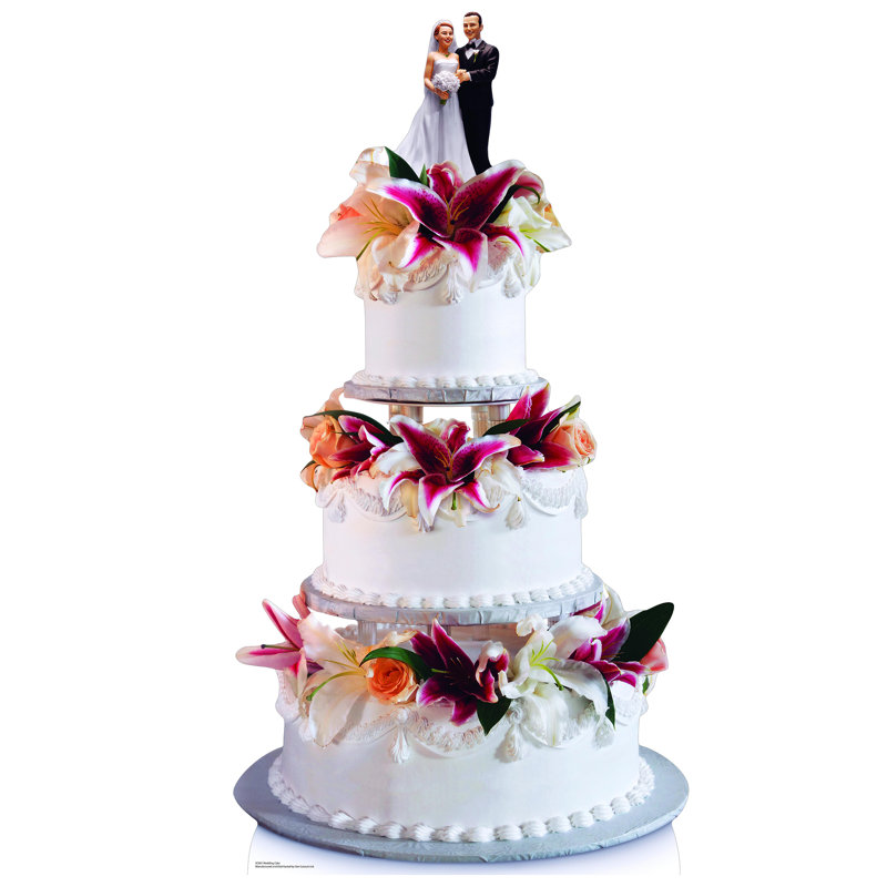 Accroche en carton pour gâteau de mariage