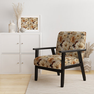Chaise d'appoint florale Cobalt