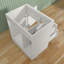 Armoire de meuble-lavabo autoportant de 30 po x P 21,5 po x H 33,5 po avec porte à deux pieds et 2 tiroirs blancs-118473469