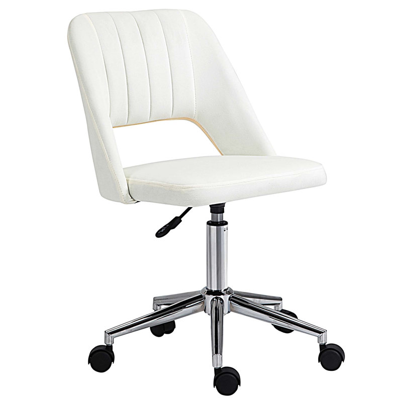 Chaise de bureau à domicile, Blanc crème