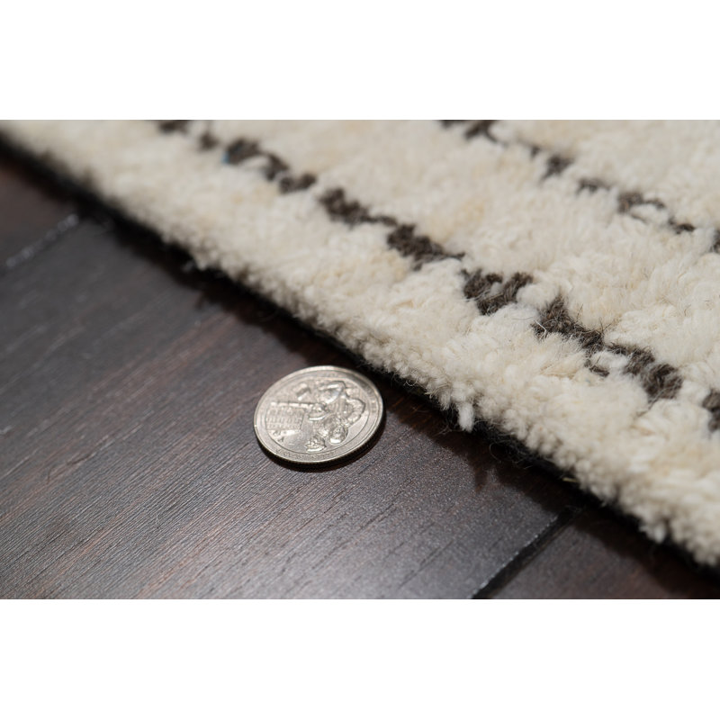 Berga Wool Geometric Indoor Rug, Rectangle 5' x 8'