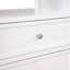Table de chevet à 2 tiroirs avec rangement spacieux et finition élégante en nickel, parfaite pour l'organisation de la chambre à coucher.-551474514