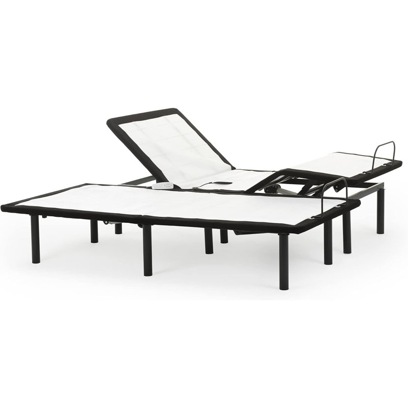 15-inch Adjustable Bed Base With Head and Foot Incline, Remote, Easy Assembly, California King