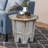  Douglaston Foldable Solid Wood End Table