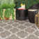 Sidell Geometric Taupe Indoor / Outdoor Area Rug