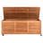 50 Gallon Eucalyptus Solid Wood Deck Box with Wheels-21867682