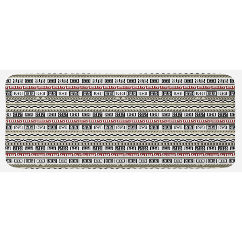 Tapis de cuisine à motif géométrique