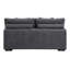 Canapé modulaire en chenille avec coussins décoratifs