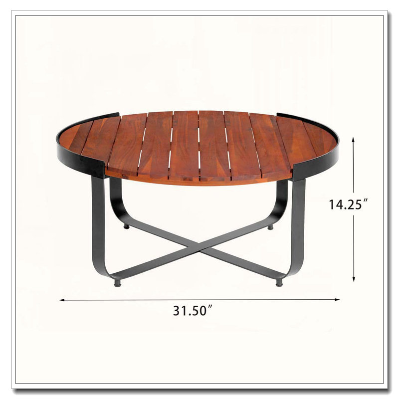 Table basse, Acajou