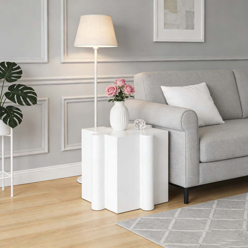 Art Side Table, White