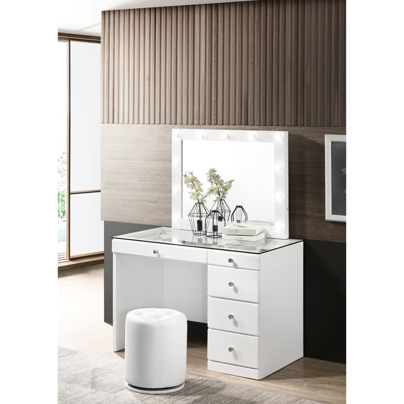 Meuble-lavabo Glam, Blanc