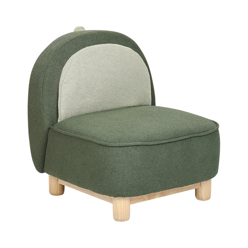 Arwood Upholstered Accent Chair, Green/Beige