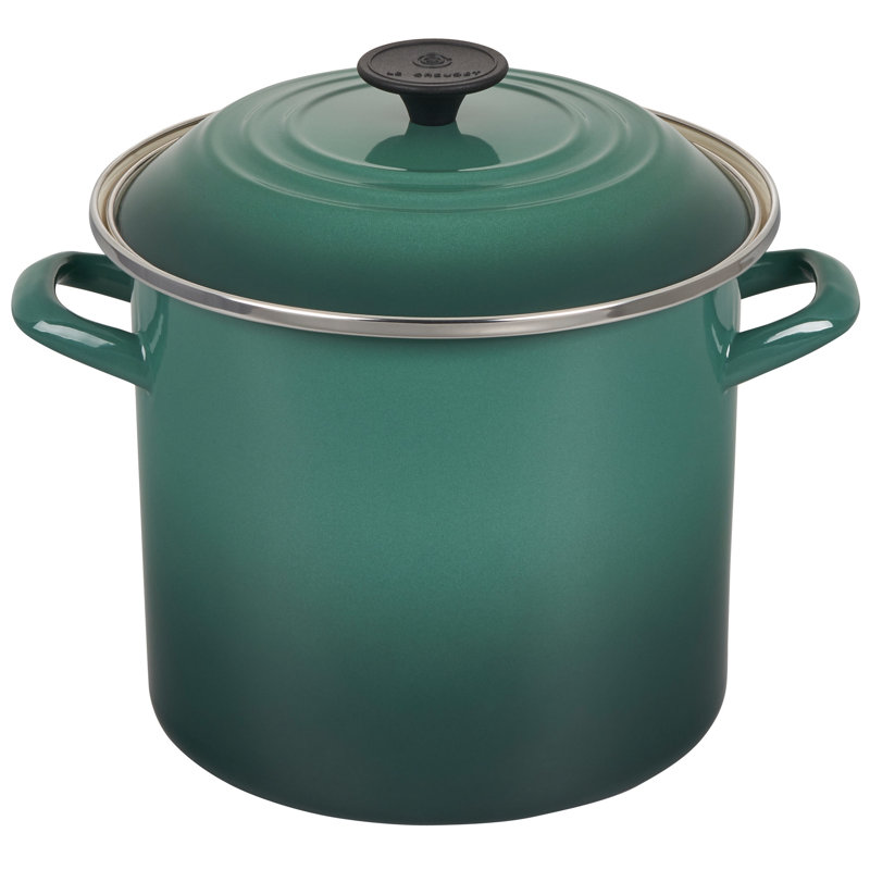 Marseille Blue 16 qt. Enamel on Steel Stockpot