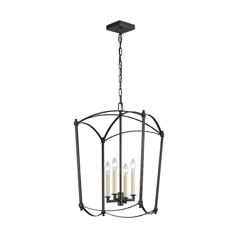 Olive 4-Light Chandelier, Acier Smith