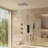 16" Flush Mounted 4-Function Thermostatic Luxury Complete Shower System with LED and Bluetooth Music-105831517