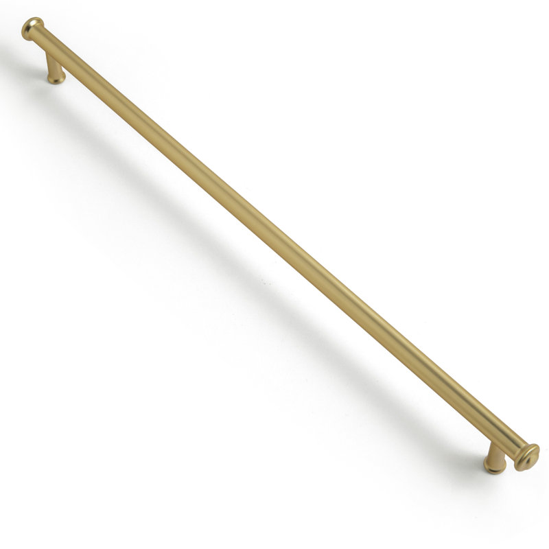 Ensemble de 6 poignées de barre 12,6 po (ensemble de 6), Laiton brossé clair