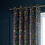 Hedgerow Hopper Lined Eyelet Curtains-133726505
