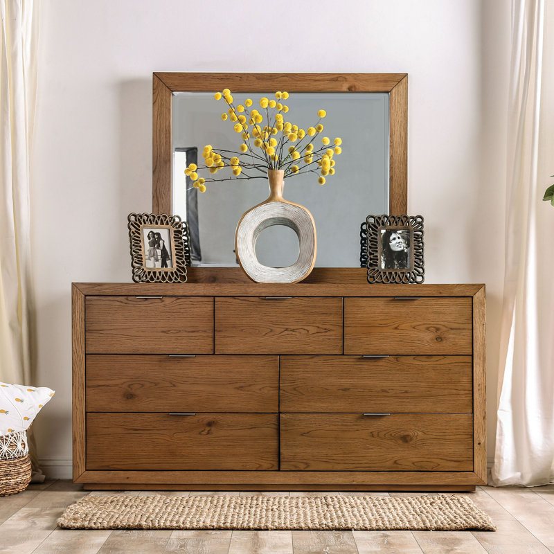 Commode 7 tiroirs avec miroir Sarabia