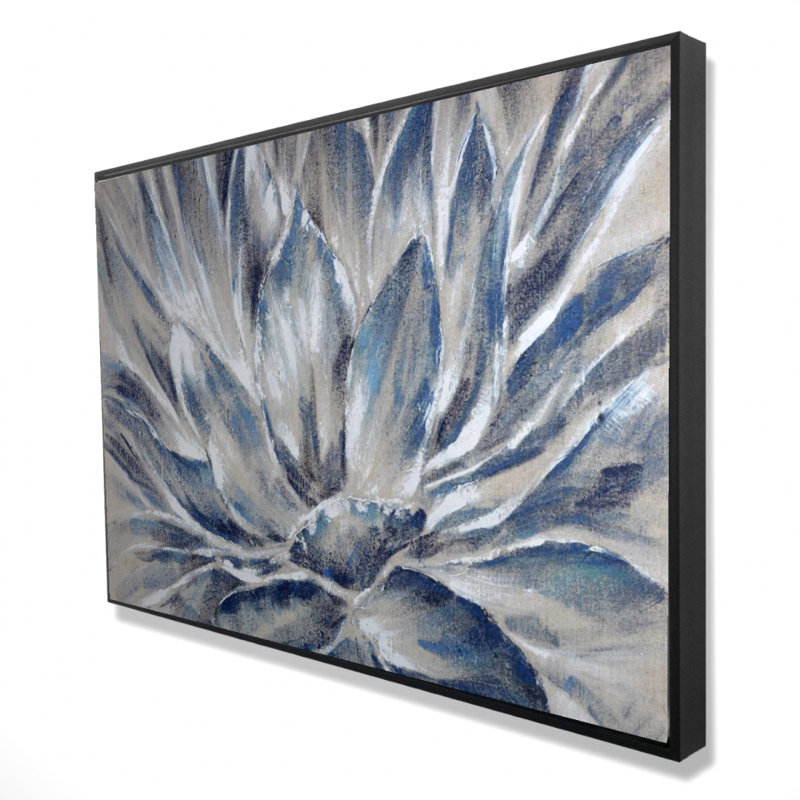 " Blue And Gray Flower "