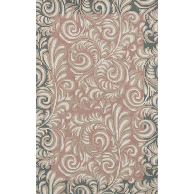 Chantilly Hand-Tufted Cut/Loop Pile Recycled Indoor Rug Paisley