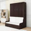 Lit escamotable en bois avec coussin-750417095