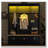 Elegant APP Controlled LED Light Hall Tree with 9 Hooks, Roman Column Design Natural Storage Bench with 3 Large Cabinets-1754767942