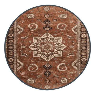 Tapis brun lavable à la machine