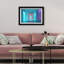 Cerulean Corridor III Framed Graphic Art-1711130457-1783663747