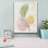  «Organic Abstract 1» par Jean Plout, art mural sur toile, 12 po x 16 po