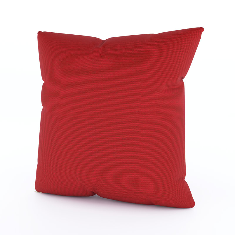 Coussin décoratif intérieur / extérieur Gabi, Carré 16 po, Rubis Flagship